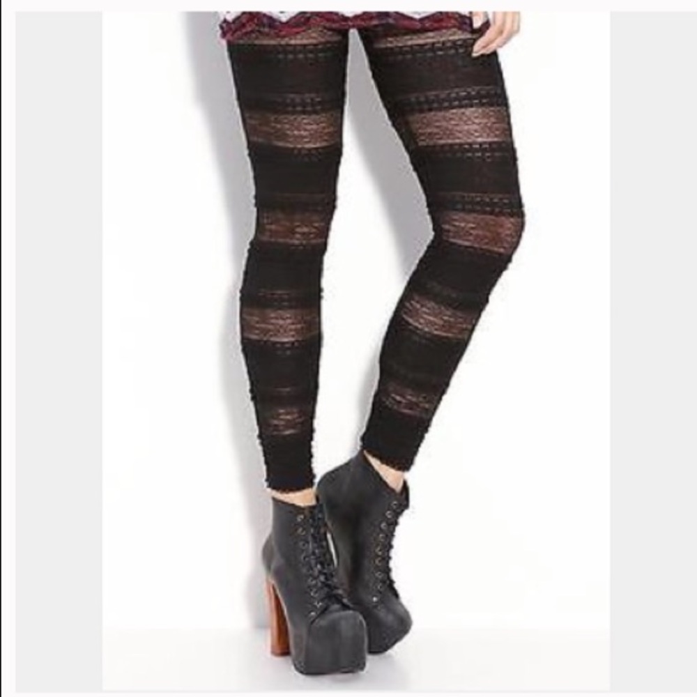 NWOT Free People Sheer Leggings